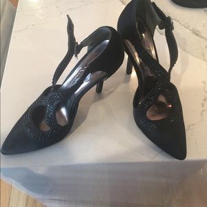 Bling black shoes